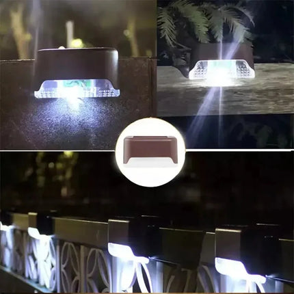 4-32 Pack LED Solar Step Lamp Path Stair Outdoor Garden Lights Waterproof Balcony Light Decoration for Patio Stair Fence Light ﻿