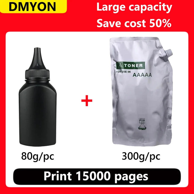 DMYON Schwarzes Nachfüll-Tonerpulver Kompatibel für Canon CRG912 CRG-912 crg912 Drucker LBP 3010 3100 6000 6018 Tonerkartuschen