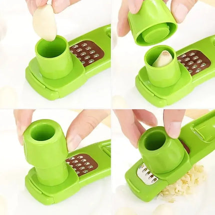 1 Pack Mini Garlic Grinder Creative Garlic Press Kitchen Garlic Mash Manual Garlic Mashing Green Kitchen Gadgets - product im