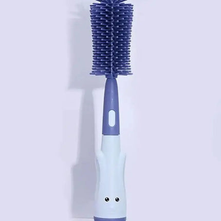 Bottle Brush Tea Cup Multifunctional Standing Brush Food Grade Silicone Nipple Brush Set Cup Brush Three-in-one Straw Brush Spon