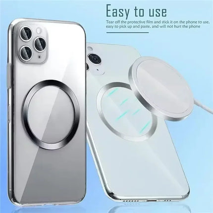 Universal Magnet Sticker Magnetic Adapter Ring Suitable for Magsafe IPhone Wireless Charging Cellphone Round Metal Plate Ring
