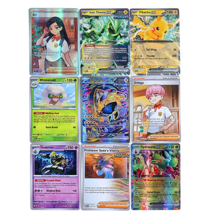 360Pcs Pokemon Card Prismatic Evolutions PHANTASMAL FLAMES Scarlet Violet 151 Black Bolt English Booster Battle Transaction Card