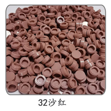 1000pcs/lot Tile 1x1 Round 98138 Special Brick MOC Building Block Small Particle Bricks Parts Compatible with 98138 LOGO Toys
