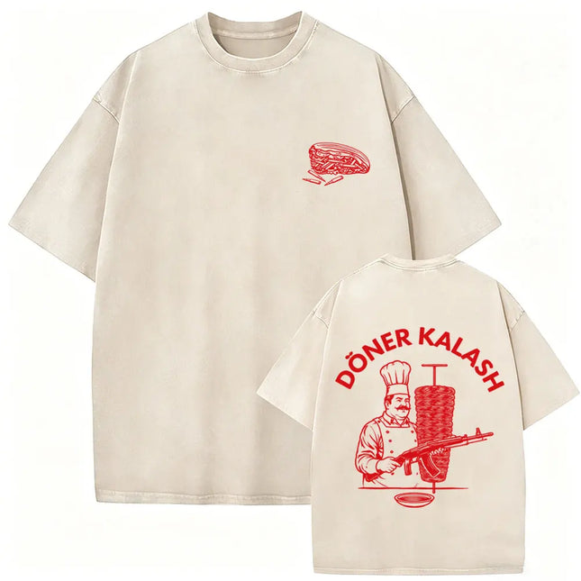 Washed Vintage Brothers in Arms ST Michael Protect Us T-Shirt Forward Observations Group T-Shirts Herren Retro Oversized T-Shirts