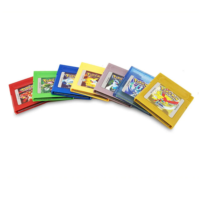 Pokémon GBC Spielkarten Rot Blau Kristall Golden Grün Silber Gelb 16 Bit Videospiel-Cartridge Konsolenkarten für GB/SP