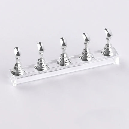 5/30pcs/Set Magnetic Nail Holder False Nail Tip Practice Stand Crystal Base Holder Nail Art Display For Art Salon DIY & Practice