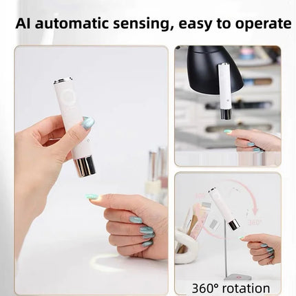ONAIL Nail Art One-line Light Automatic Sensor Nail Lamp Handheld Nail Art Baking Lamp Small Phototherapy Lamp for Nail Salon