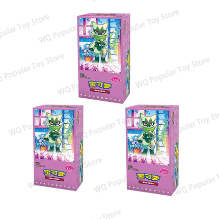 In Stock 100% Original Pokemon Gem Pack Vol.5 Card PTCG Floragato Album Scarlet and Violet Trading PTCG Card Bag Box Chinese Toy