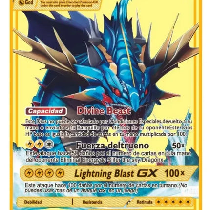 999999 Points HP Pokemon Metal Card Charizard Golden Metal Super Cards English Card Mewtwo Vmax Mega Anime Game Collection Gifts