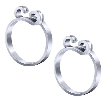 2pcs Adjustable Knitting Crochet Loop Ring Knittied Yarn Guide Finger Faster Holder Thimble Crocheters Thread Ring Sewing Tools