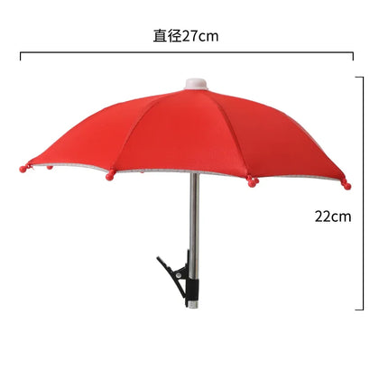 1pc, Mobile Phone Sunshade Sun Umbrella with Small Clip, Suitable for Beach, Photography and Video, Car Mobile Phone Holder