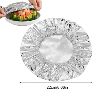 Food Grade SingleUse Aluminum Foil Film Cover Moisture Retain Heat Insulated Pouch for Fresh Produce Household Food Preservation