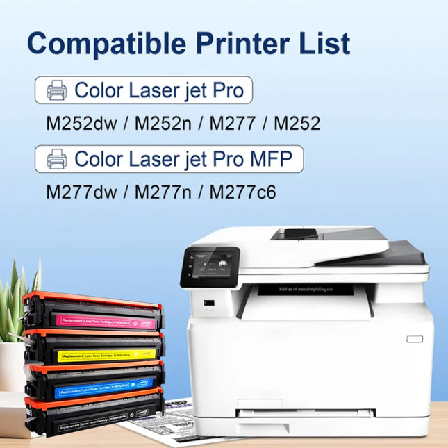 201A toner compatible with HP Color LaserJet Pro M252 and MFP M277