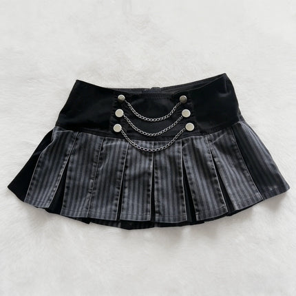 Summer women's fashionable Y2K half-length skirt, figure-hugging and sexy chick mini skirt, hip-hop punk streetwear