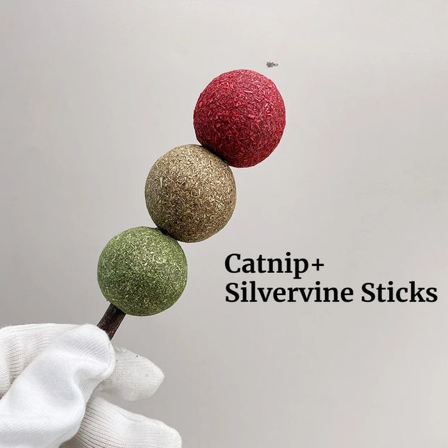 Catnip Ball Stick Cat Grass Toys Cat Catnip Toys, Cat Self-Entertainment Toys, Cat Snacks, Kitty Teeth - product image 2