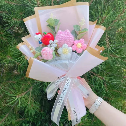 Sanrio Hello Kitty Flower Bouquet - artificial flowers for birthday (photo 9 of 13)
