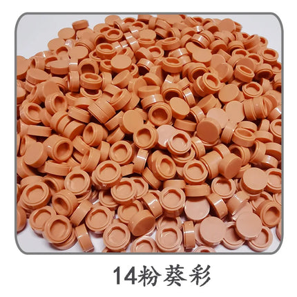 1000pcs/lot Tile 1x1 Round 98138 Special Brick MOC Building Block Small Particle Bricks Parts Compatible with 98138 LOGO Toys