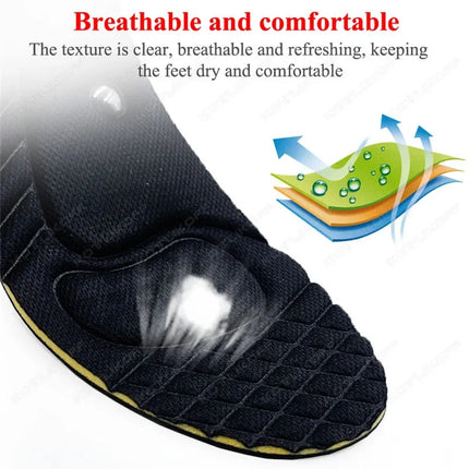Ultralight Invisible Height Increase Insoles For Men Women Magnet Massage Shoe Heel Insert 2/3/4/5cm Taller Lift Damping Insoles
