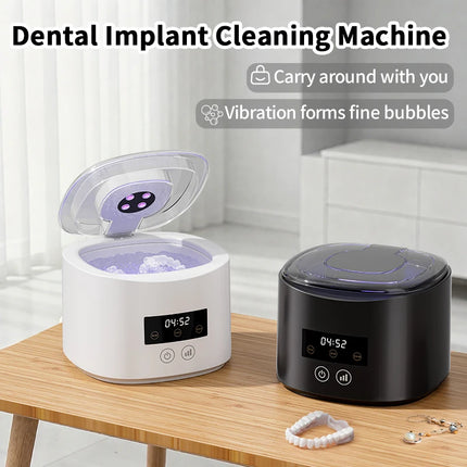 50KHZ USB Rechargeable Ultrasonic Braces Cleaning Machine Multi-Function for Invisible Retainer Denture And Jewelry Care
