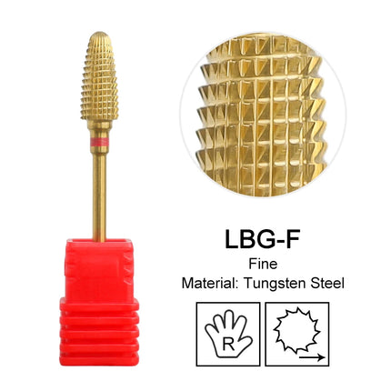 Tapered Barrel Nail Drill Bits Carbide Nails Grinding Head Milling Cutter 4XC Hard Soft Gel Removal Polishing DIY Tools