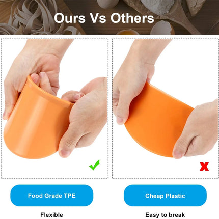Flexible Kitchen Scraper Dough Cutter Pastry Spatula Pizza Bread Cake Icing Fondant Baking Mixing Decoration Tool for Home Use
