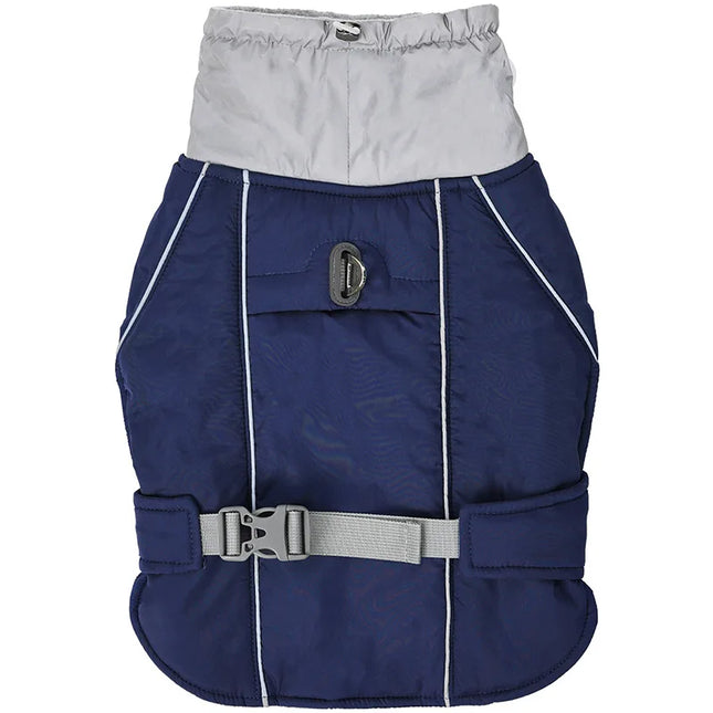 Winter Waterproof Dog Jacket with Reflective Strips, Thick Warm Coat for Pets, Adjustable with D-Ring - product image 7