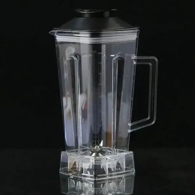 2L Blender Replacement Cup, Food‑Grade PP Pitcher with 8‑Blade, Universal Accessory for Home Commercial