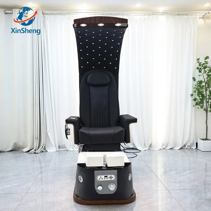 XinSheng Pedicure Chair Salon Chairs SPA Furniture Back Massage Chair Pedicure Stool Nail Sofa Couch Foot Bath Foot Soaking