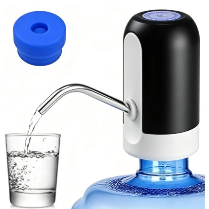 1pcWhite/Black Water Bottle Pump USB Charging Auto Switch Drinking Dispenser Charging One Click Auto Switch Drink Pump Dispenser