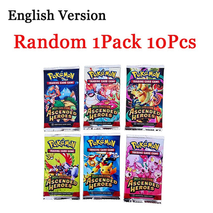 360Pcs Pokemon MEGA EVOLUTION Ascended Heroes TCG Expansion Booster Box Trade Card 36 Pack Box English Version