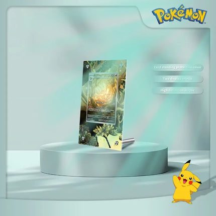 Pokemon Card Brick Photo Frame Van Gogh Museum Pikachu Charizard Acrylic Card Brick Photo Frame PTCG Gift Toy Not Include Cards