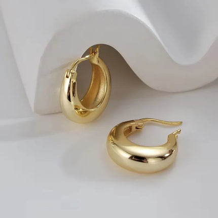 VENTFILLE 925 Sterling Silver Geometry Hoop Earring for Women Minimalism Classic Office Versatile Fashion Jewelry Gift Dropship