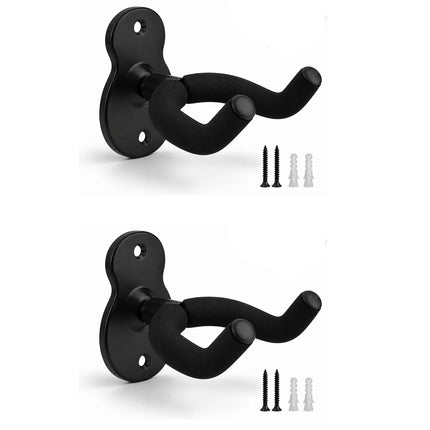 1/2Pcs Guitar Holder Hook Acoustic Guitar Hook Holder Stand Non-slip Guitar Hanger Wall Mount for Electric Guitar Bass Ukulele