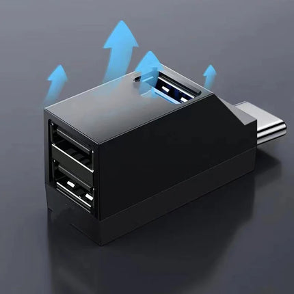 Whistle Shape Type C HUB USB3.0  2.0 Out USB Cable Splitter Disk Reader Data Transfer Extend Adapter Mouse Keyboard Converter