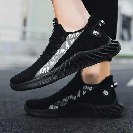 Breathable Air Mesh Casual Sports Shoes 2026 Spring and Autumn Soft Soled Running Shoes Coconut Fashionable Men's Woven Shoes
