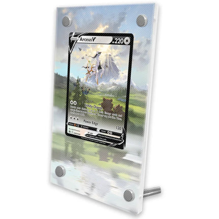 Pokemon Display Cards PTCG Reshiram Zekrom Charizard Espeon Latias SV11 151 Anime Game Expand Art Gifts Acrylic Protective Case