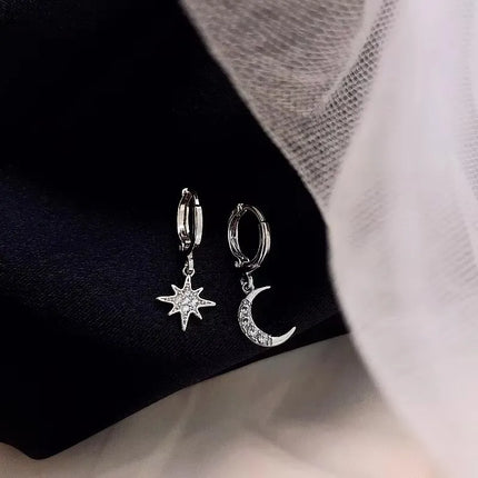 VENTFILLE 925 Sterling Silver Black Agate Rotund Earrings For Women Girl Originality Design Korean Jewelry Party Gifts Dropship