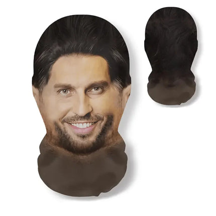 3D Printed Real Person Mask Funny 360 Degree Full Face Masks Cosplay Internet Celebrity Props Elastic Mesh Balaclava Headcovers