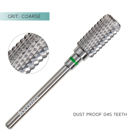 HYTOOS Safety Nail Drill Bits 13mm Barrel Dust Proof D4S Right-handed Carbide Drill Bits for Nails Electric Manicure Drills Tool