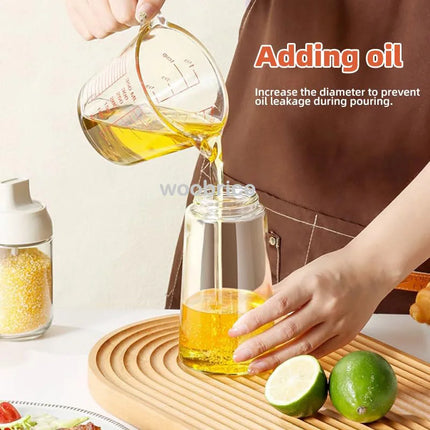 2in1 Kitchen Spray Oil Dispenser Oil Sprayer Polisher Or Only Brush Spray for Air Fryer Salad Grilling Roasting Cooking Kitchen