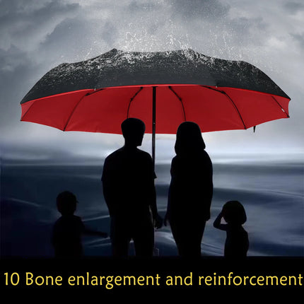 Umbrella Extra Large Ten Bone Large Double Umbrella Triple Large Folding Sunshade Umbrella Men's and Women's Business Umbrella T