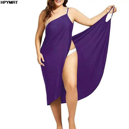 5XL Summer Halter Dress Solid Color Sexy Suspenders Cross Sleeveless Clothes Beach Skirt Clothing Tops