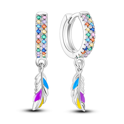 Orstarry 925 Sterling Silver Sparkling Wings Earrings Original Jewelry Drop Earrings Women Jewelry Party Trendy Anniversary Gift
