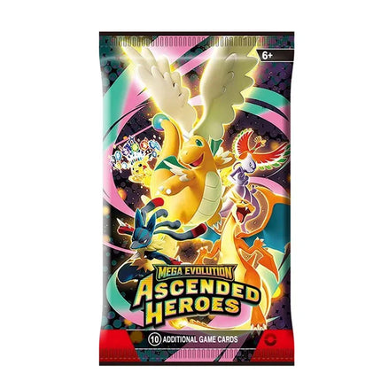 10/50 PcsPokemon Card MEGA EVOLUTION PHANTASMAL FLAMES Prismatic Evolutions Black Bolt English Booster Battle Transaction Card