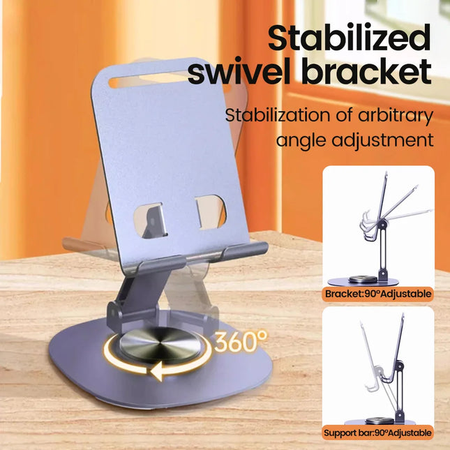 Olaf Rotating Table Cell Phone Holder Support Desktop Stand For iPad Samsung iPhone 15 14 13 Mobile Mount - product image fro