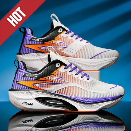 Running Shoes Carbon Board Speciality Marathon Men Sports Breathable Lightweight Women's Comfortable Athletic Nonskid Sneakers