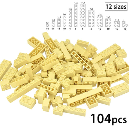 DIY Building Blocks Wall Figures Bricks 1x2 1x3 1x4 L Dots Educational Creative Construction Brick Size Compatible Small Bricks