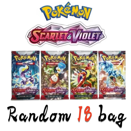 Random 18 bag Pokemon TCG Booster Pack Mega Evolution Ascended Heroes English Version Cards Per Pack Rare Trading Cards
