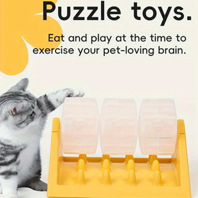 2026 New Cat Dog Pet Puzzle Feeder Snack Slow Food Dispenser Rotating Leaky Food Entertainment Toy Bite - product image 2