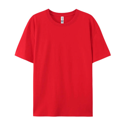 100% Cotton Solid T-shirts Sporty Short Sleeve Tees Casual White Black Clothing Loose O-Neck Summer Tops